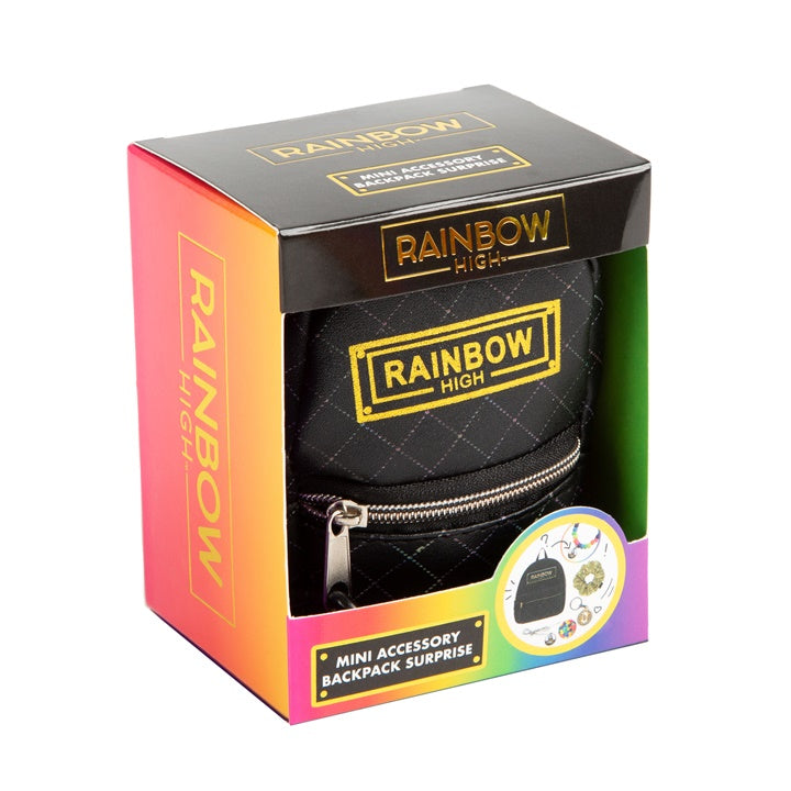 Мини раница с аксесоари RAINBOW HIGH черна — изображение 1