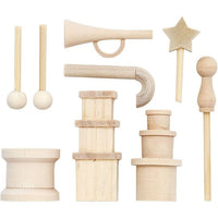 Mini Wooden Decorations - Christmas Set of 9 — image 1