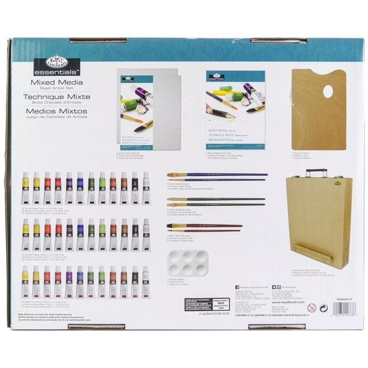 Mixed Media Art Set in Wooden Case, Set of 48 — image 2