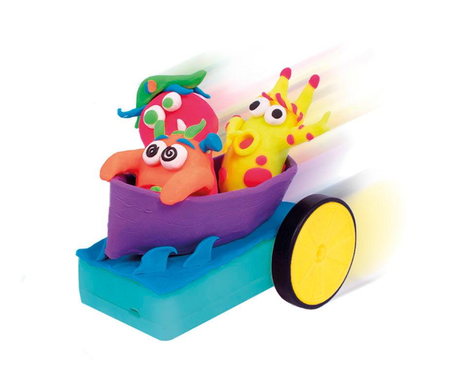 Modelling Clay Set JOVI Tech Crazy Cars Monsters - 14 pcs