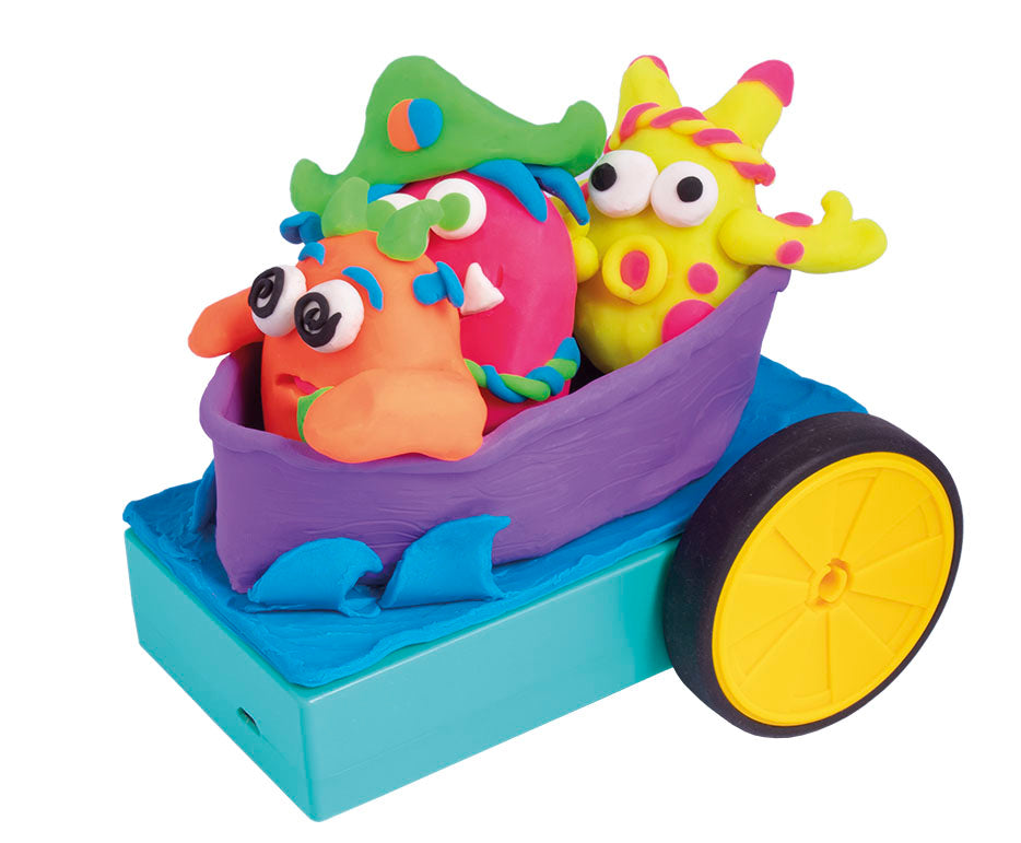 Modelling Clay Set JOVI Tech Crazy Cars Monsters - 14 pcs