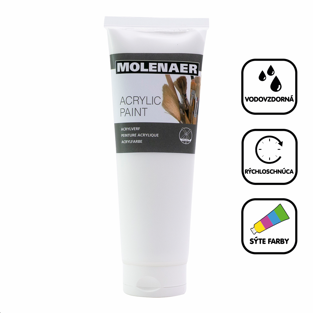 Molenaer Acrylic Paint 250 ml – White