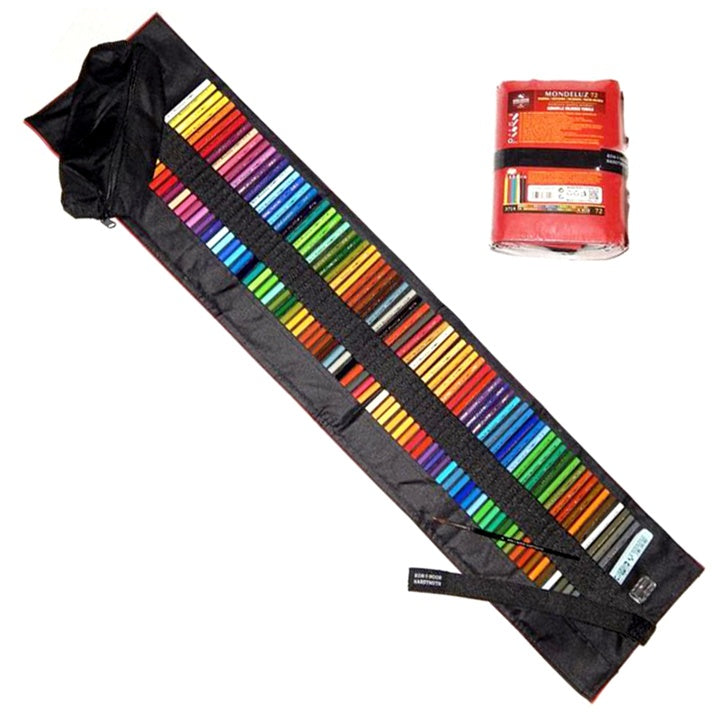 Mondeluz 72 Watercolor Pencils in a Roll-Up Case