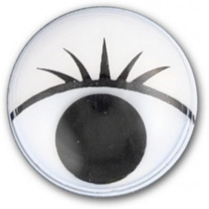 Moving Round Eyes with Eyelashes | Various Sizes
