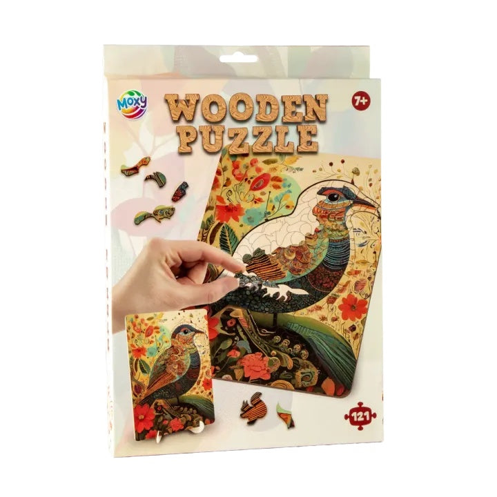MOXY Artistic Wooden Puzzle, Bird, 130 Pieces — image 5