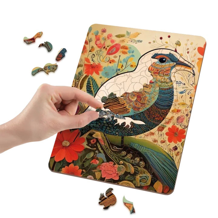 MOXY Artistic Wooden Puzzle, Bird, 130 Pieces — image 1
