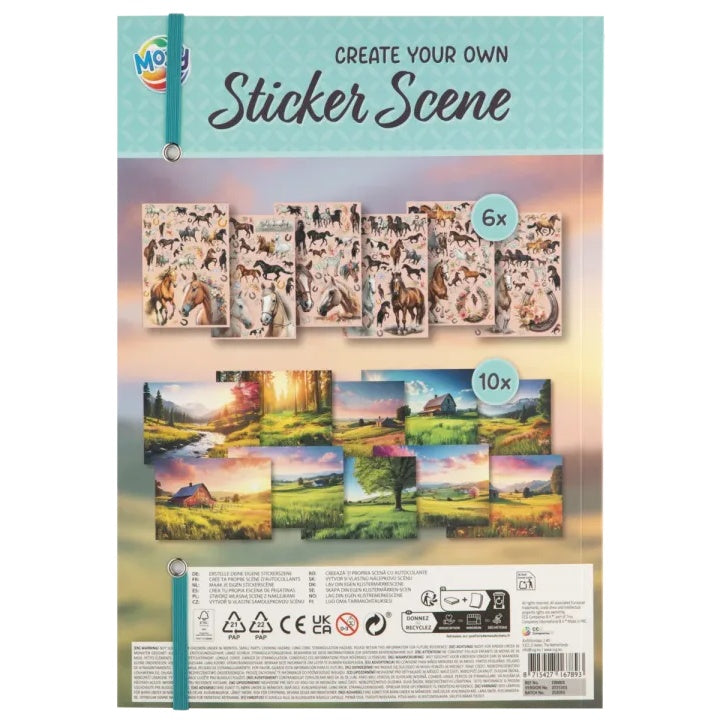 MOXY Horse Sticker Book A4 - 200+ Stickers Creative Activity - image 1