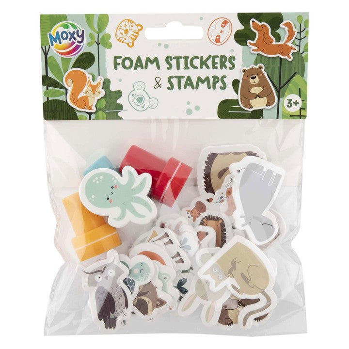 Moxy Set of 3 Self-Adhesive Stamps and Foam Stickers for Animals — image 1