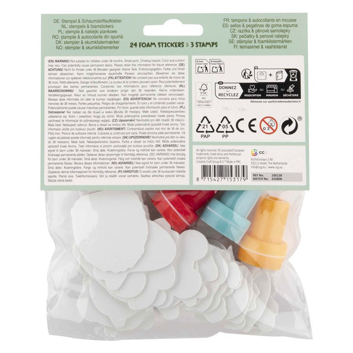 Moxy Set of 3 Self-Adhesive Stamps and Foam Stickers for Animals — image 2