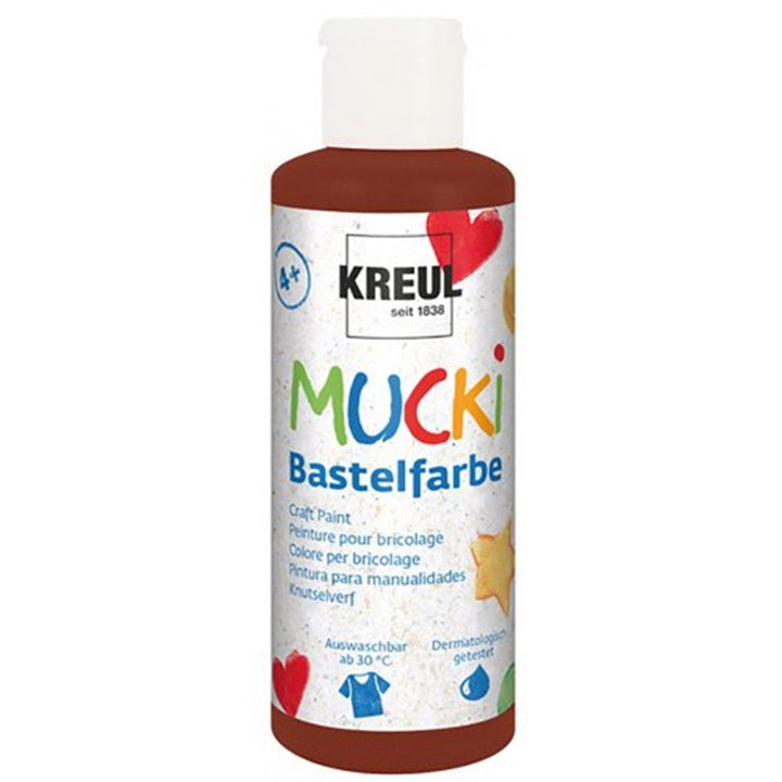 MUCKI Children's Art Paints 80 ml – brown