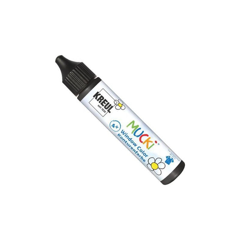 MUCKI Contour Glass Paint 29 ml / Black