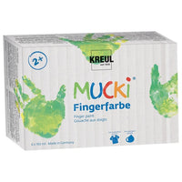 MUCKI - KREUL Bright Finger Paints, Set of 6 x 150 ml
