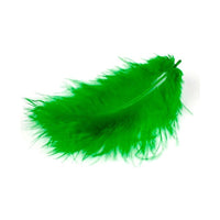 MARABU Feathers, 10/12 cm, 17 pcs – zelené