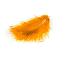 MARABU Feathers, 10/12 cm, 17 pcs – oranžové