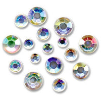 Flat-Tipped Acrylic Stones in a Jar – dúhové iris