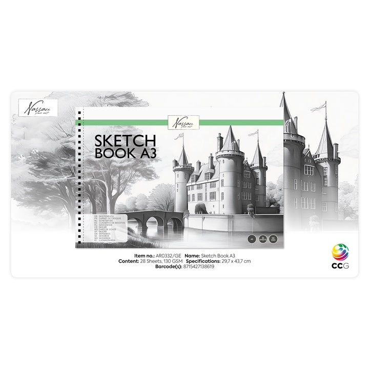 Nassau A3 Sketch Pad | 32 Sheets — image 2