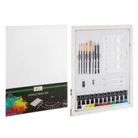 Nassau Acrylic Painting Set with Canvas, 27 pcs
