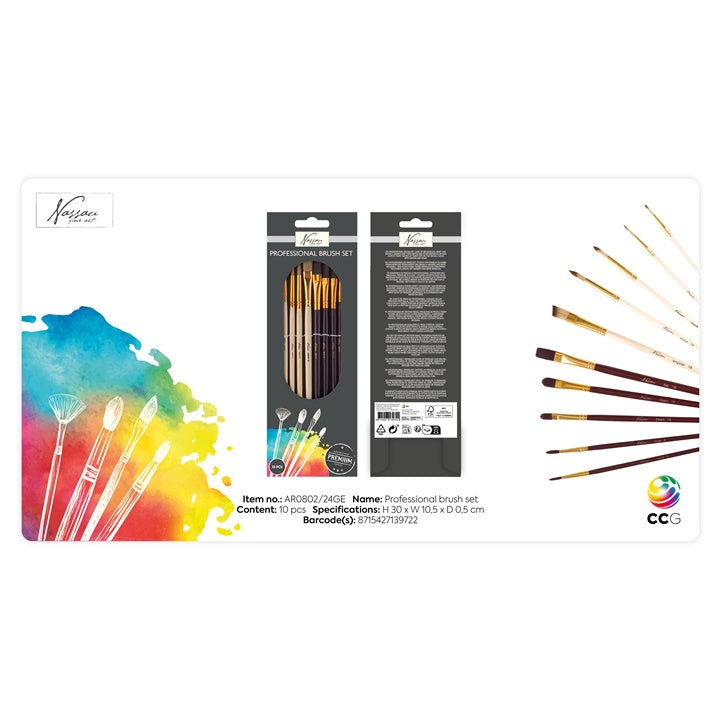 Nassau Brush Set, 10-Piece - Image 3