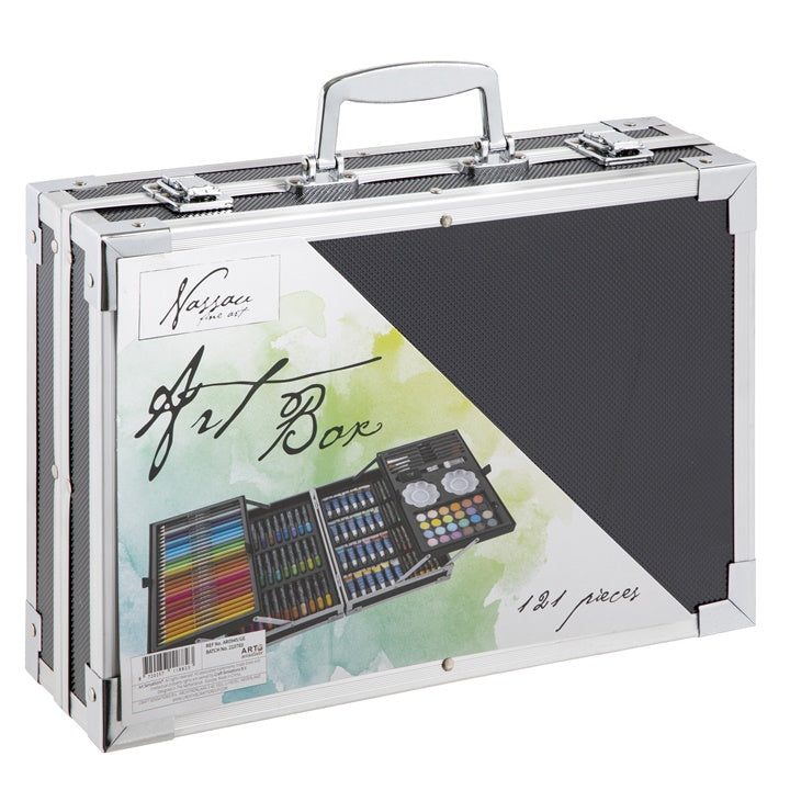 Nassau Fine Art Art Set in Metal Case, 121-Piece