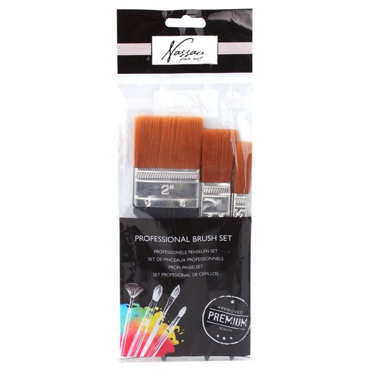 Nassau Fine Art Brush Set, 3-Piece