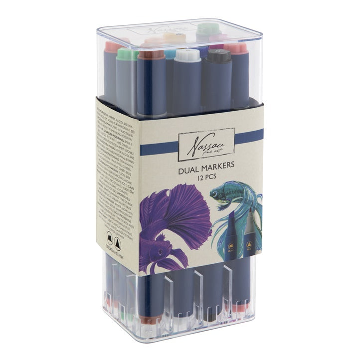 Nassau Fine Art Double-Sided Markers, Set of 12 — image 1