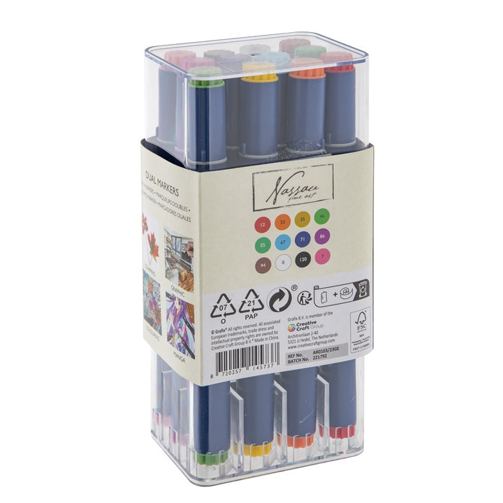 Nassau Fine Art Double-Sided Markers, Set of 12 — image 4