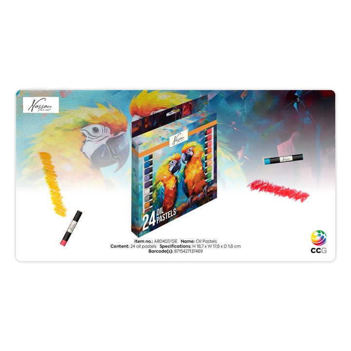 Nassau Oil Pastels, Set of 24, image 3