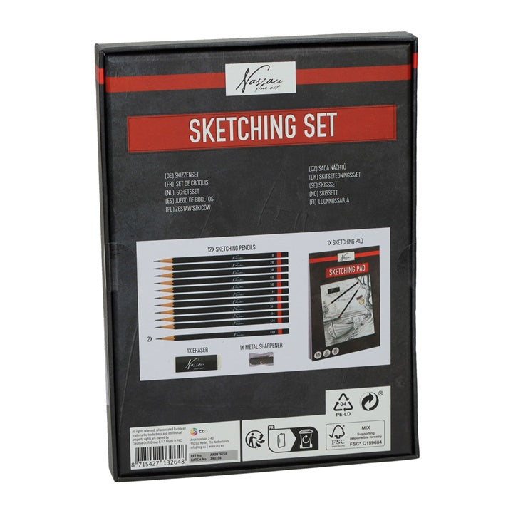 Nassau Sketching Set, 15-Piece, Image 5