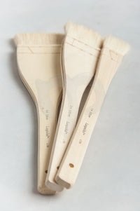 Natural Goat Hair Brushes, Set of 3