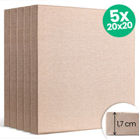 NATURE ECO Set of 5 Canvases 20x20 cm