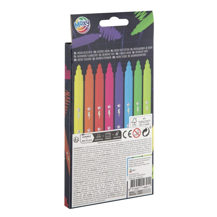 Neon Markers, Set of 8, image 1