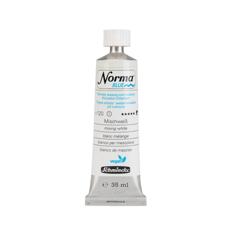 Oil Colors Schmincke NORMA Blue 35 ml – 120 Mixing White