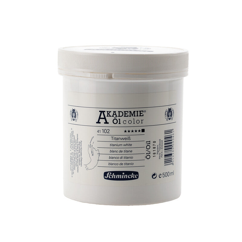 Oil paint Schmincke AKADEMIE 500 ml Titanium white