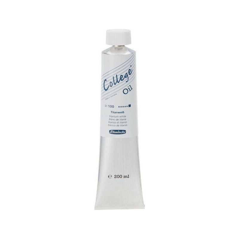 Oil paint Schmincke College Oil 200 ml – 100 Titanium White