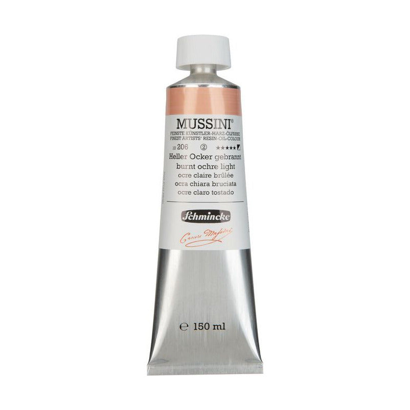 Oil Paint Schmincke MUSSINI 150 ml – 206 Burnt Ochre Light