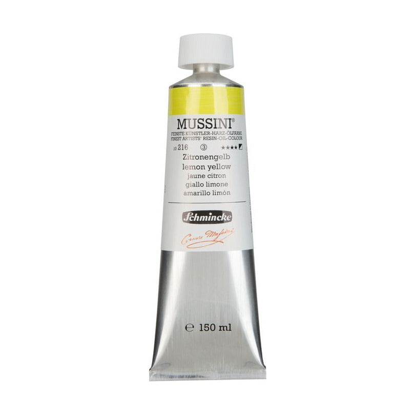 Oil Paint Schmincke MUSSINI 150 ml – 216 Lemon Yellow