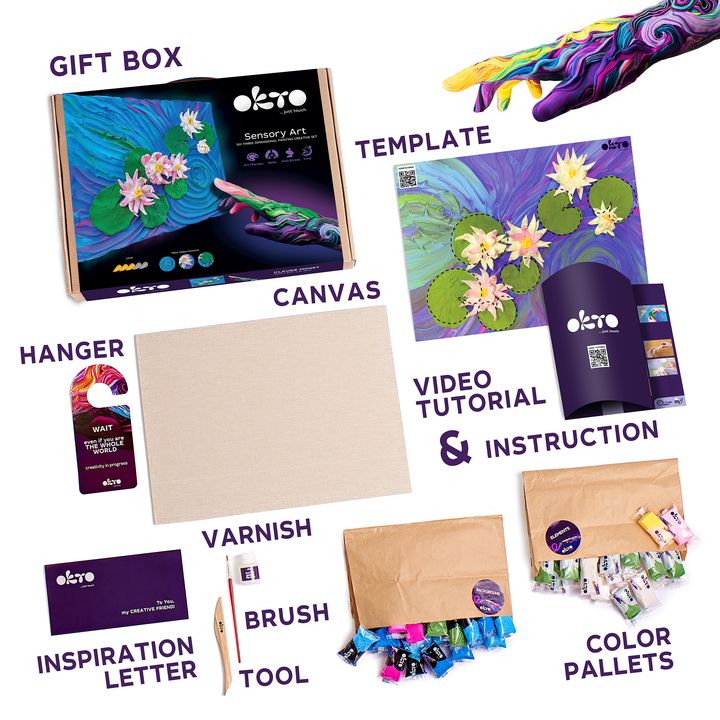 OKTO 3D Creative Set “Water Lilies” 30 x 40 cm, image 3