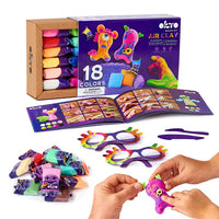 OKTO air-dry clay craft set, 18 shades, image 3