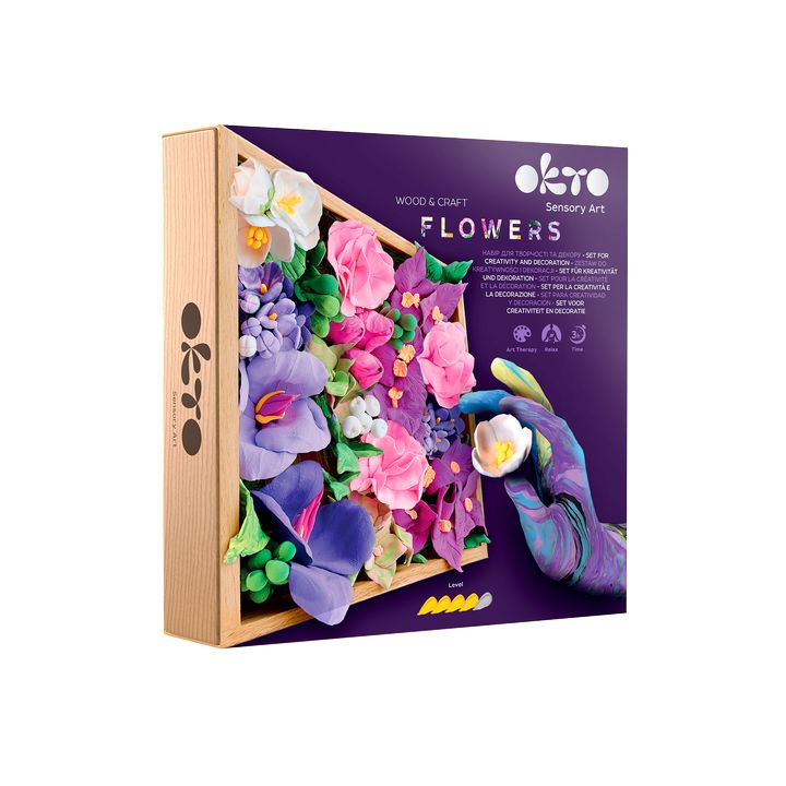 OKTO modeling clay set in wooden frame 21 x 21 cm INSPIRATION — image 5