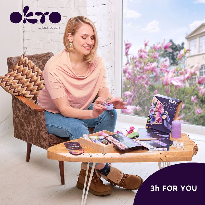 OKTO modeling clay set in wooden frame 21 x 21 cm INSPIRATION — image 3
