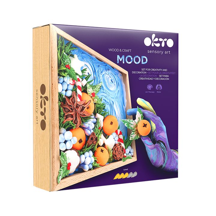OKTO Modeling Clay Set in Wooden Frame, 21 x 21 cm, Joy — image 7