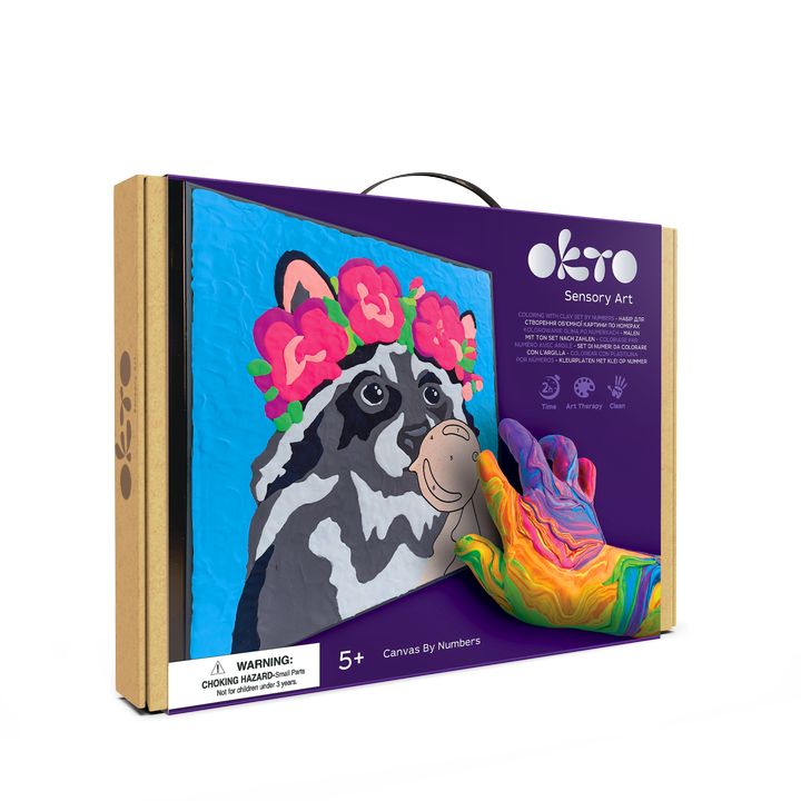 OKTO самовтвърдяваща се живопис 30 x 30 cm Мечо Пух — изображение 1
