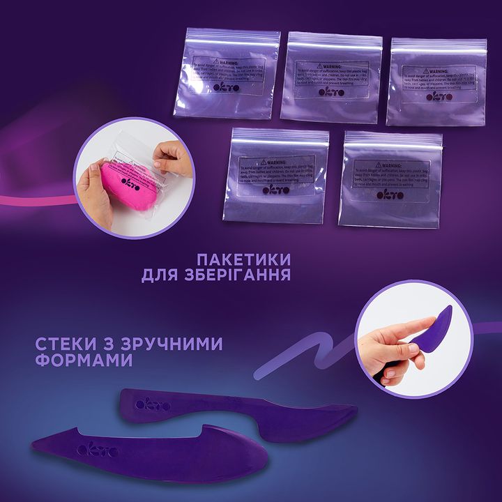 OKTO творчески комплект за самовтвърдяване 24 нюанса — изображение 4