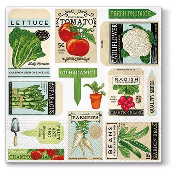 Organic Decoupage Napkins - 1 pc