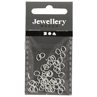 Oval Jump Rings, 0.7 mm, 50 pcs | various colors — image 3