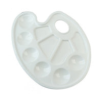 Oval Plastic Painting Palette