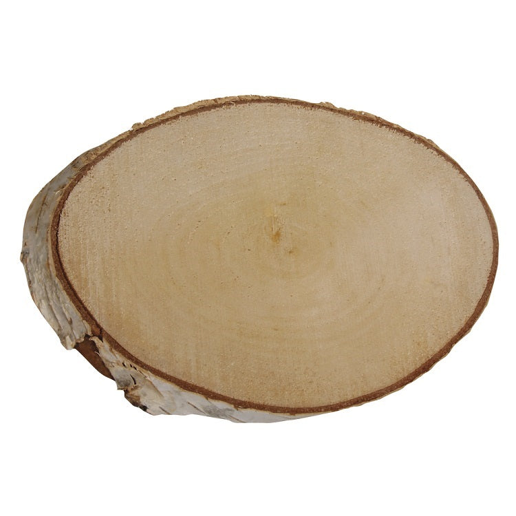 Oval Wooden Decoration, 22x11x2 cm
