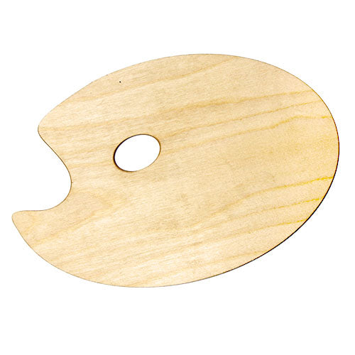 Oval Wooden Palette - 20x30 cm