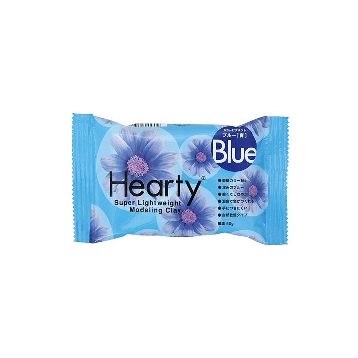 Padico Hearty Ultra-Light Air-Dry Clay 50 g – blue