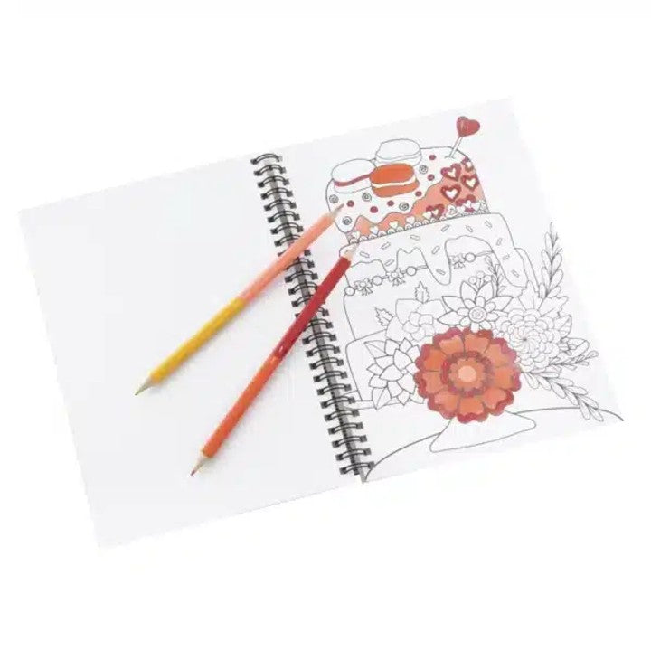 Paint by Numbers Activity Book, 23 × 16 cm, 36 Sheets with 12 Colors
